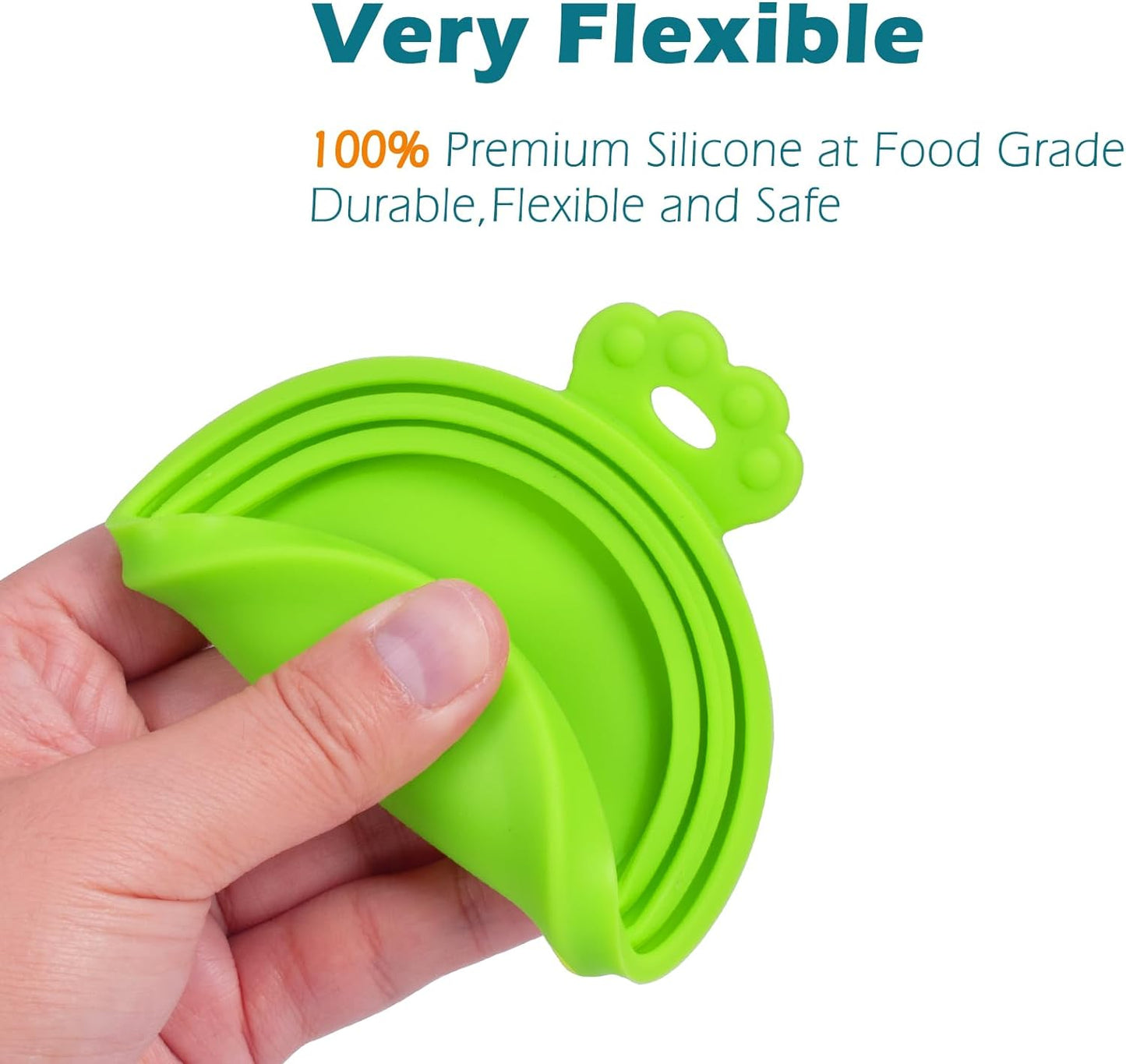 5 Pack Silicone Pet Can Cover Lids, Universal Size for Dog Cat Food, 1 Fit 3 Standard Size Can Tops, BPA Free Dishwasher Safe (Blue, Green, Orange, Pink, Yellow)