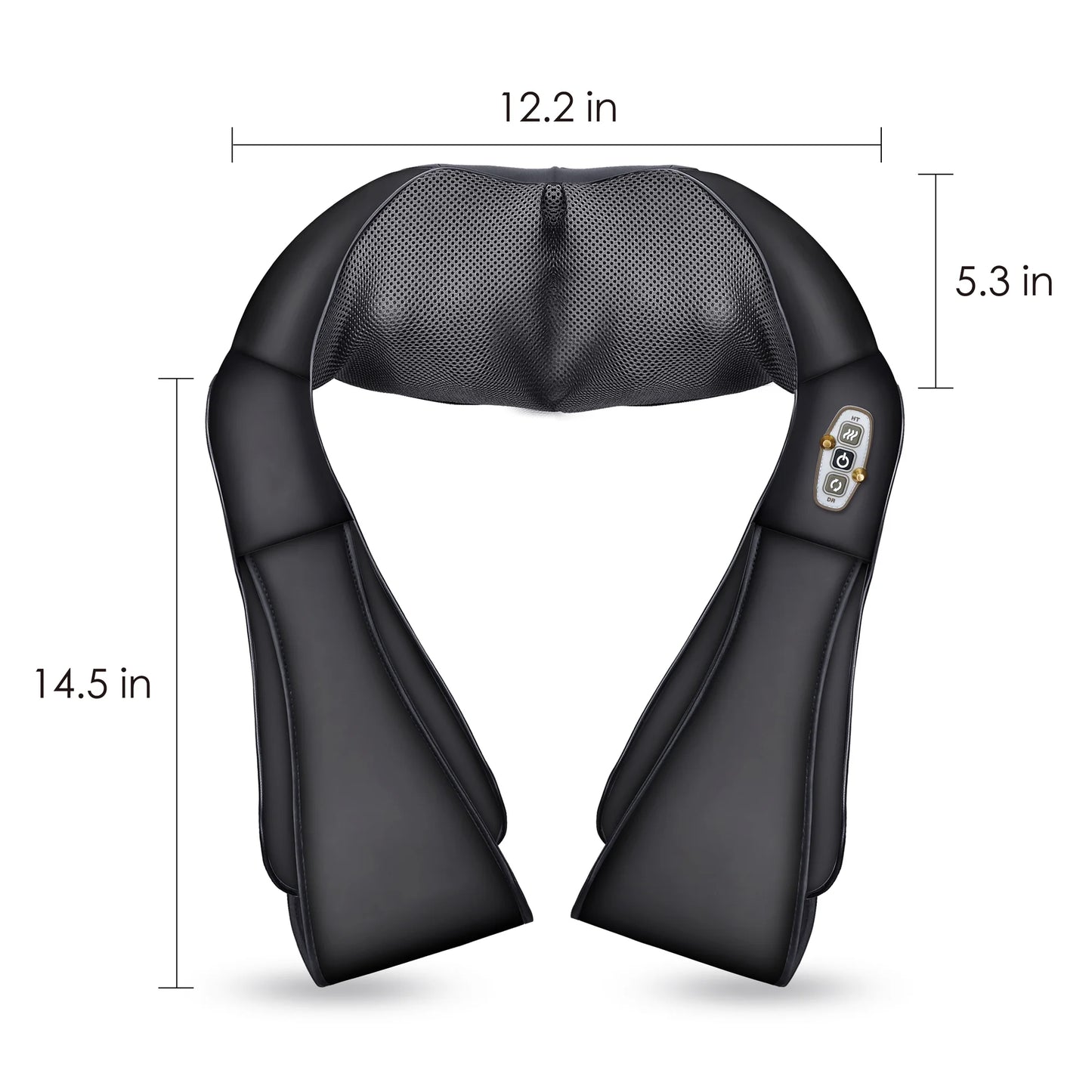 Shiatsu Shoulder Neck Massager with Heat, 4D Deep Kneading Back Massager Gifts for Men Women