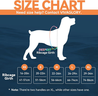 Neoprene Dog Life Vest, Dog Life Jacket for Swimming & Boating, Lightweight & Buoyancy for Puppy Doggy, Swimming Vest with Handle, M, Red